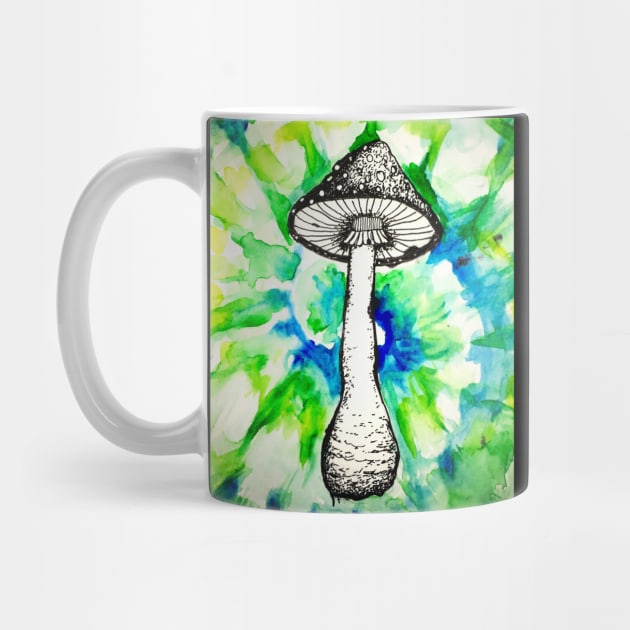 Watercolor Mushroom by GhostFlowerDesigns